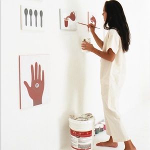 Ilana Kohn Henry Coveralls in Natural Canvas